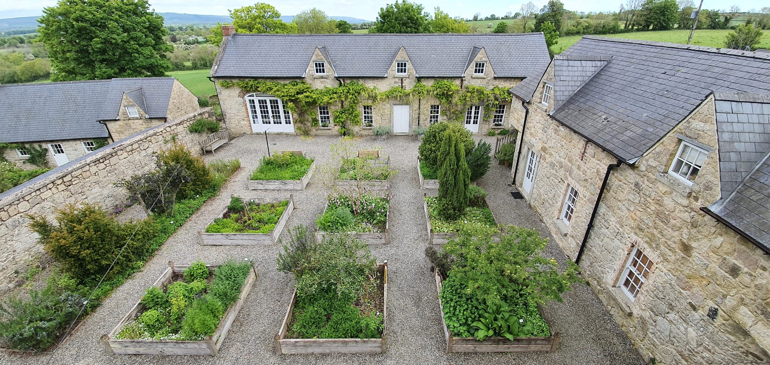Medicinal Herb Courtyard in Kilgraney House and Herb Gardens