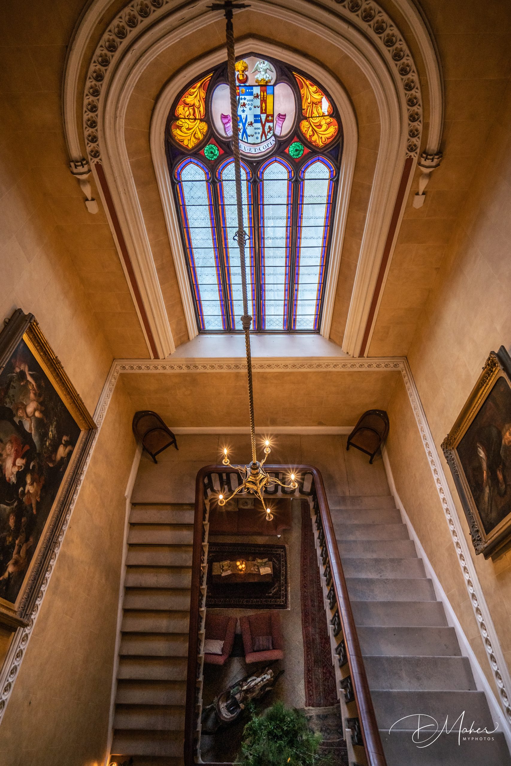 Main staircase in Borris House